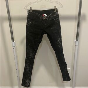 Divided Black and White Skinny Jeans